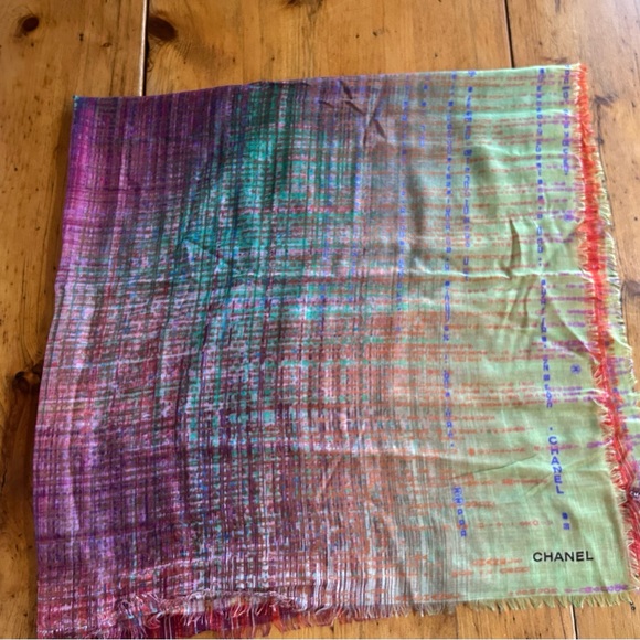 CHANEL Multi Color Cashmere & Silk Scarves - Picture 3 of 11